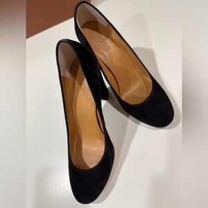 J. Crew Black Suede Heels